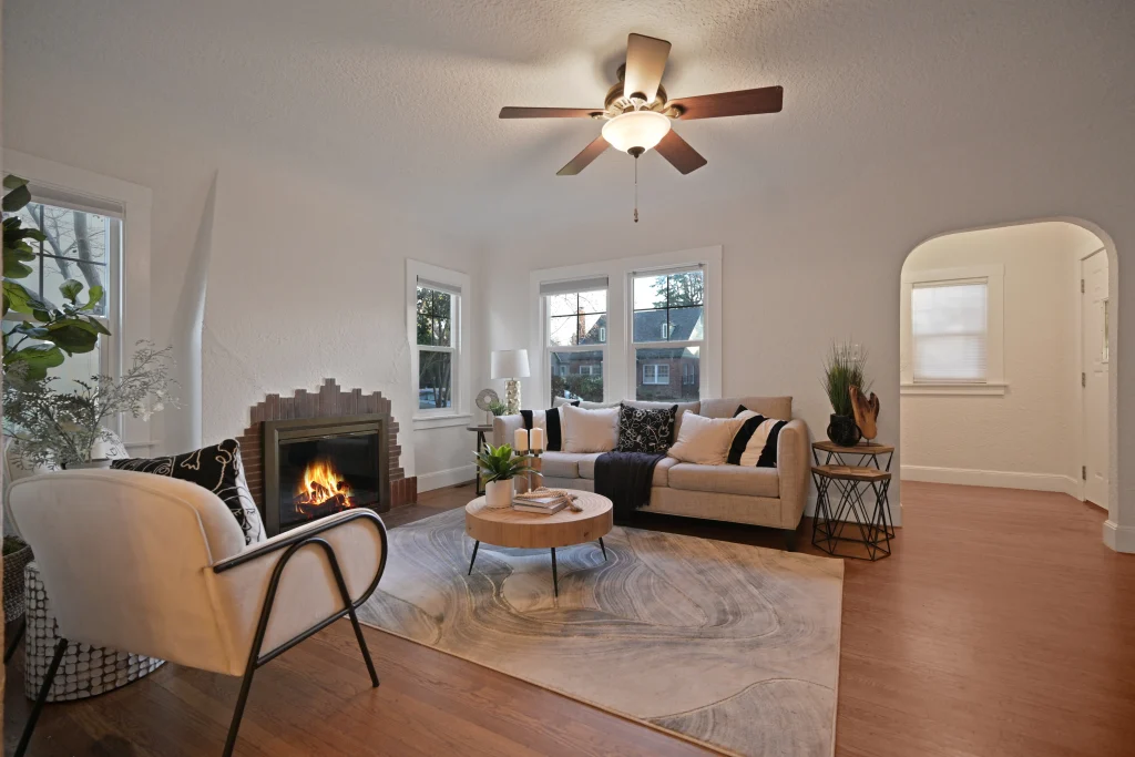 living room furnished